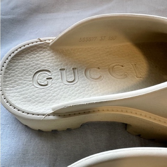 COPY - Gucci- Women’s Platform Perforated G Sandal - Picture 4 of 13